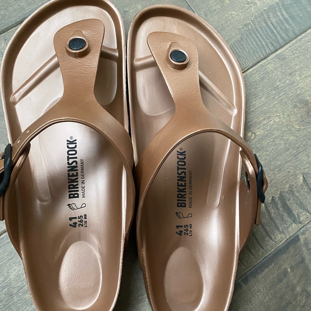 Tan Birkenstock Sandals brand new